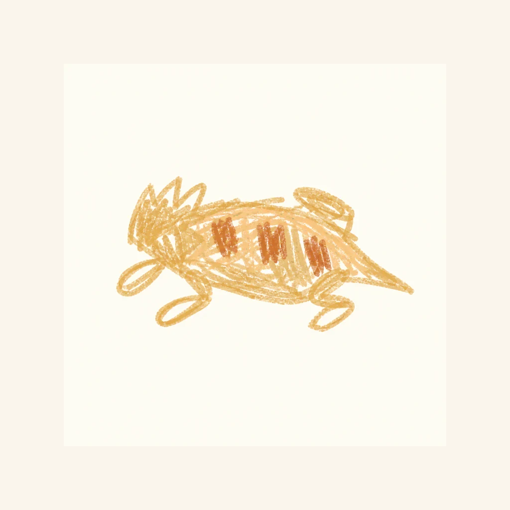 カブトガニのらくがき表示